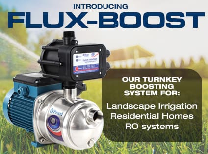 Flux-Boost water pump boosting system
